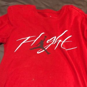 Jordan red “flight” t-shirt